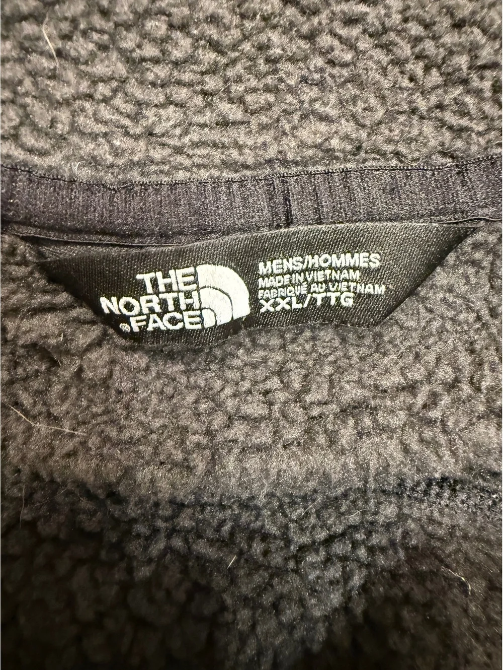 The North Face Men's Hooded Fleece Jacket XXL Charcoal Gray